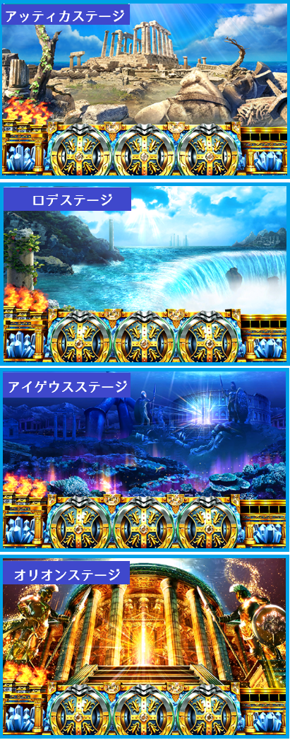アナザーゴッドポセイドン-海皇の参戦-│通常時のステージ