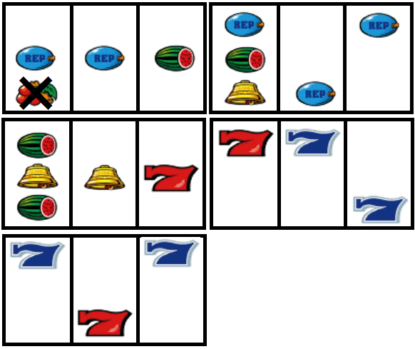 パチスロクランキーセレブレーション│リーチ目