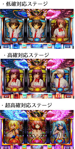 スロット そらのおとしものフォルテ 通常時のステージ